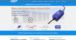 Desktop Screenshot of akcp.com